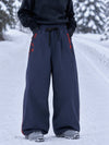 Women's Hyper Flux Extra Baggy Freestyle Snowboarding Pants with Side Zip Graffiti Panel
