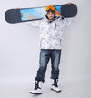 Men's Unisex Snowy Owl Mountain Waterproof Hooded Ski Jacket