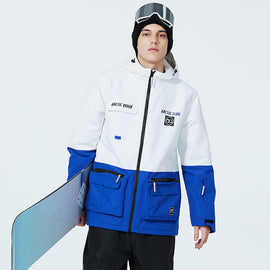 Men's Sportive Unisex Fun Spot Snow Jacket