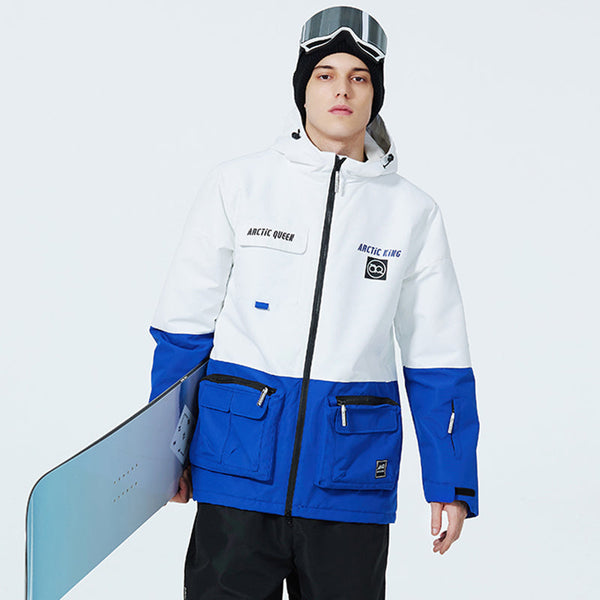 Men's Sportive Unisex Fun Spot Snow Jacket