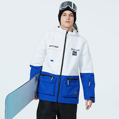 Men's Sportive Unisex Fun Spot Snow Jacket