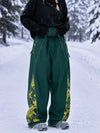 Women's Hyper Flux Jogger Baggy Snowboard Pants with Graffiti Panel & Reflective Line