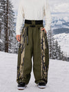 Men's Reflective Wild Motion Colorblock Extra Baggy Snowboard Pants