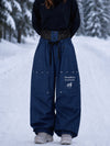 Women's Camden Punk Rivet Street Utility Cargo Snowboard Pants – Baggy Freestyle Fit
