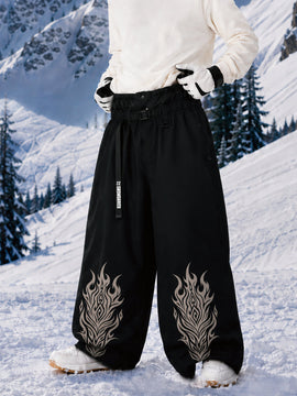 Men's Hyper Beast Durable All-Function Freestyle Baggy Snowboard Pants