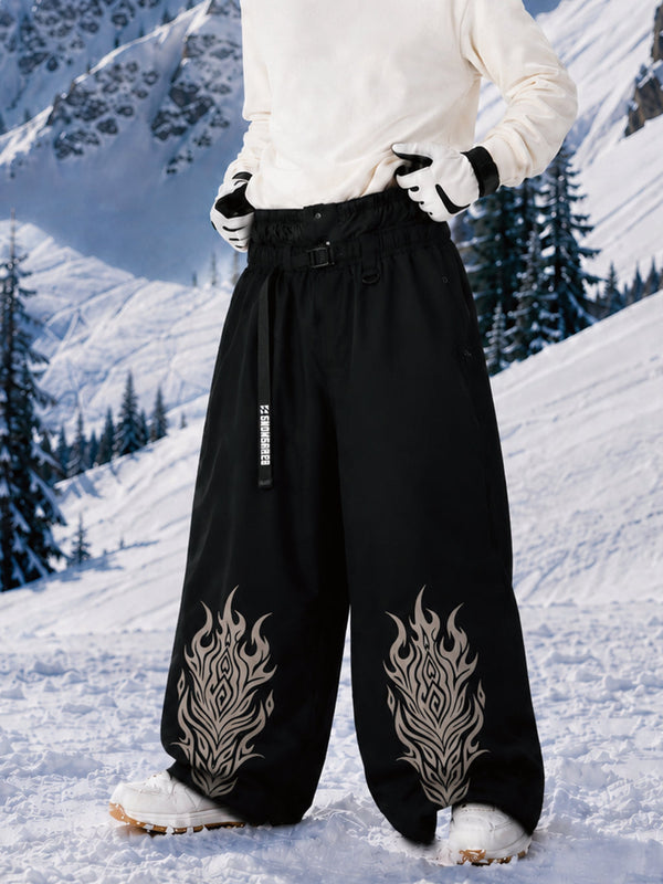 Men's Hyper Beast Durable All-Function Freestyle Baggy Snowboard Pants