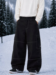 Men's Utility Wild Soul Crew Heavy Stitch Cargo Baggy Fit Snowboard Pants