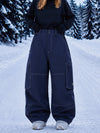 Women's Utility Wild Soul Crew Heavy Stitch Cargo Baggy Fit Snowboard Pants