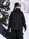Women's UrbanCraft Street Utility Freestyle Snowboard Jacket – Reflective Hood & Workwear Style