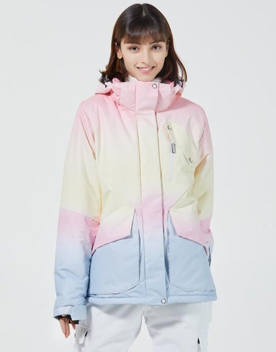Women's Arctic Queen Twilight Mountain Lake Snow Jacket