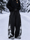 Women's Hyper Flux Jogger Baggy Snowboard Pants with Graffiti Panel & Reflective Line
