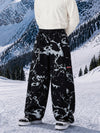 Men's Utility Techline Durable Stretch Cargo Baggy Freestyle Fit Snowboard Pants