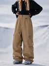 Women's Utility Wild Soul Crew Heavy Stitch Cargo Baggy Fit Snowboard Pants
