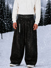 Men's Urban Vibe Workwear-Inspired Rivet-Trim Wide Fit OG Baggy Snowboard Pants