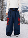 Men's Park Rider Hyper Flux Urban Graffiti Cargo Freestyle Baggy Snow Pants