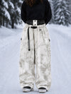 Women's Urban Vibe Workwear-Inspired Rivet-Trim Wide Fit OG Baggy Snowboard Pants