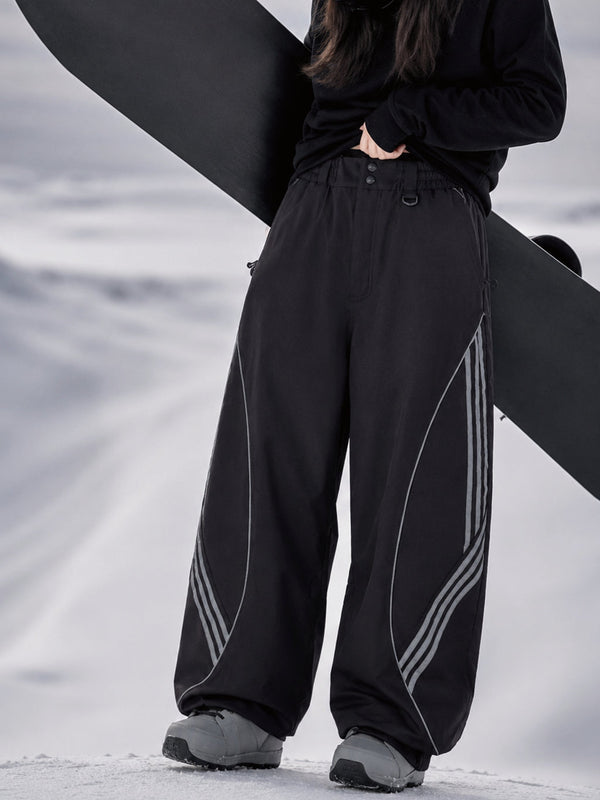 Women's Nightline Park Rider Reflective Curve Baggy Snowboard Pants