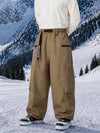 Men's Utility Techline Durable Stretch Cargo Baggy Freestyle Fit Snowboard Pants
