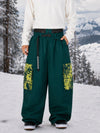 Men's Park Rider Hyper Flux Urban Graffiti Cargo Freestyle Baggy Snow Pants