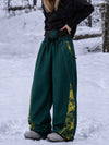Women's Hyper Flux Jogger Baggy Snowboard Pants with Graffiti Panel & Reflective Line