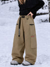 Women's Utility Techline Durable Stretch Cargo Baggy Freestyle Fit Snowboard Pants