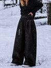 Women's Urban Vibe Workwear-Inspired Rivet-Trim Wide Fit OG Baggy Snowboard Pants