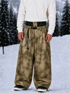 Men's Urban Vibe Workwear-Inspired Rivet-Trim Wide Fit OG Baggy Snowboard Pants