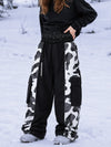 Women's Reflective Wild Motion Colorblock Extra Baggy Snowboard Pants