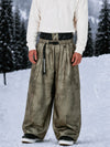 Men's Urban Vibe Workwear-Inspired Rivet-Trim Wide Fit OG Baggy Snowboard Pants