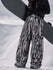 Women's Park Rider Nightline Cargo Pockets Reflective Trim Baggy Snowboard Pants