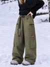 Women's Utility Techline Durable Stretch Cargo Baggy Freestyle Fit Snowboard Pants
