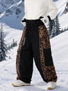 Men's Reflective Wild Motion Colorblock Extra Baggy Snowboard Pants