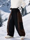 Men's Reflective Wild Motion Colorblock Extra Baggy Snowboard Pants