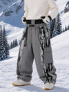 Men's Reflective Wild Motion Colorblock Extra Baggy Snowboard Pants