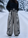 Women's Reflective Wild Motion Colorblock Extra Baggy Snowboard Pants