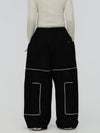 Women's Park Rider Nightline Cargo Pockets Reflective Trim Baggy Snowboard Pants