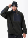 Men's Mountain-Ready Faux Sherpa Adventure Pullover Warm Fleece Sweater
