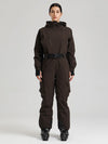Women's Gsou Snow Alpine Luxe Slim Fit Full Body Onesie Ski Jumpsuit