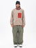 Men's Faux Sherpa Full-Zip Fleece & Double Knee Freestyle Baggy Snow Pants