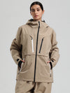 Women's Gsou Snow Durable Mountain Pro Winter Function Cargo Snow Jacket
