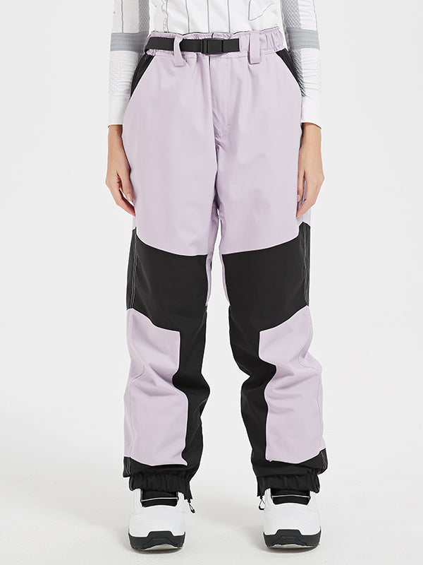 Women's Mountain Pro Waterproof 2-Tone Paneled Snowboard Pants