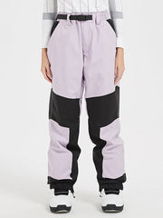 Women's Mountain Pro Waterproof 2-Tone Paneled Snowboard Pants