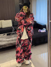 Women's First Encounter Blizzard Babe Pink Rebel Leopard Baggy Snow Suit