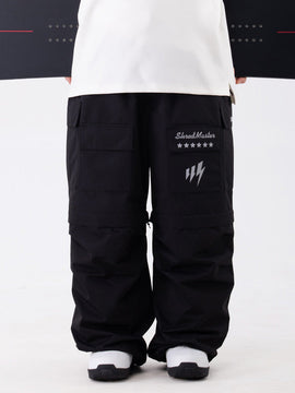 Women's Wild Soul Steeze Shred Master Baggy Street Cargo Leopard Snow Pants / Shorts