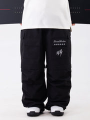 Women's Wild Soul Steeze Shred Master Baggy Street Cargo Leopard Snow Pants / Shorts