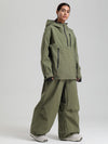 Women's Gsou Snow Durable Mountain Vibe Pullover Anorak Baggy Snow Suits