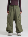 Women's Gsou Snow Durable Urban Vibe All Function Baggy Snow Pants