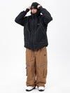 Men's Night Skiing Chill Reflective Snow Suit – Mountain Jacket & Streetstorm Baggy Pants Set
