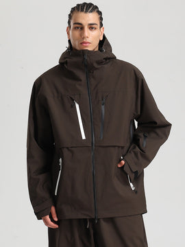 Men's Gsou Snow Durable Mountain Pro Winter Function Cargo Snow Jacket