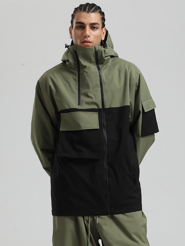 Men's Gsou Snow Terrain Flow FlexZip Hybrid Cargo Snowboard Jacket